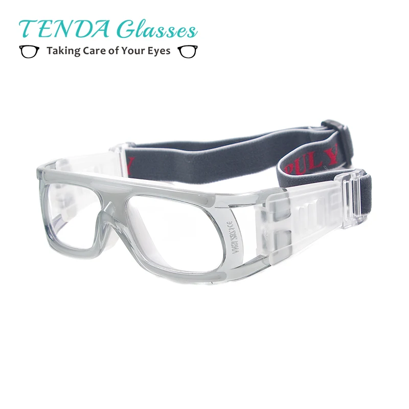 Sports Basketball Men Full Rim Plastic Goggles Rectangular Safety Eyewear Frame For Reading Prescription  Lenses
