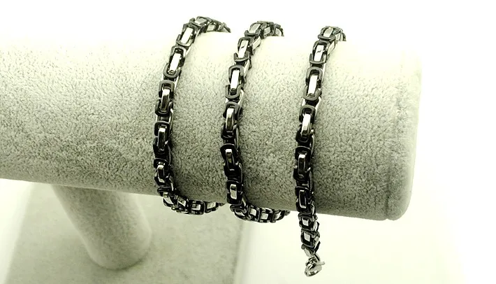 kaybetmek para promosyon moda 4 5mm genislik erkekler kolye zincir baglanti bizans gumus altin kolye erkekler taki kn014