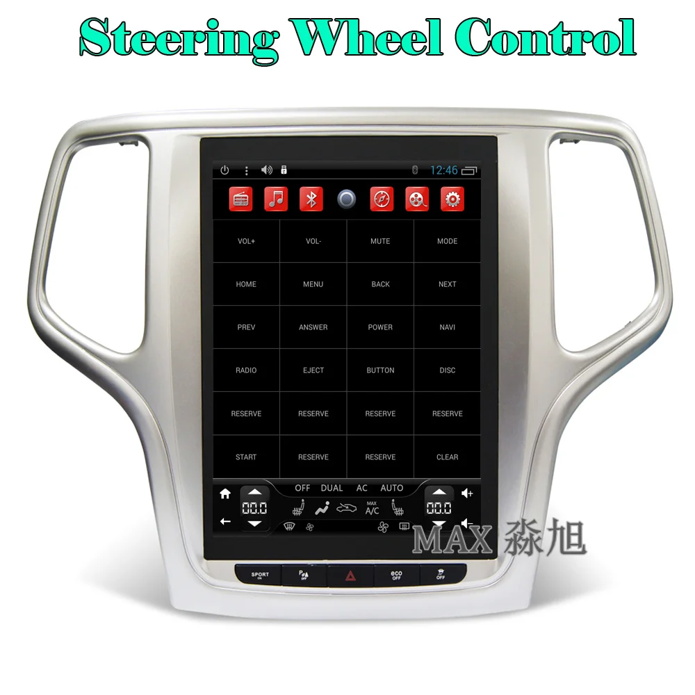 Top MAX Car DVD Player for Jeep grand Cherokee 2014 2015 2016 with gps navigation Radio BT WIFI SWC GPS map 3
