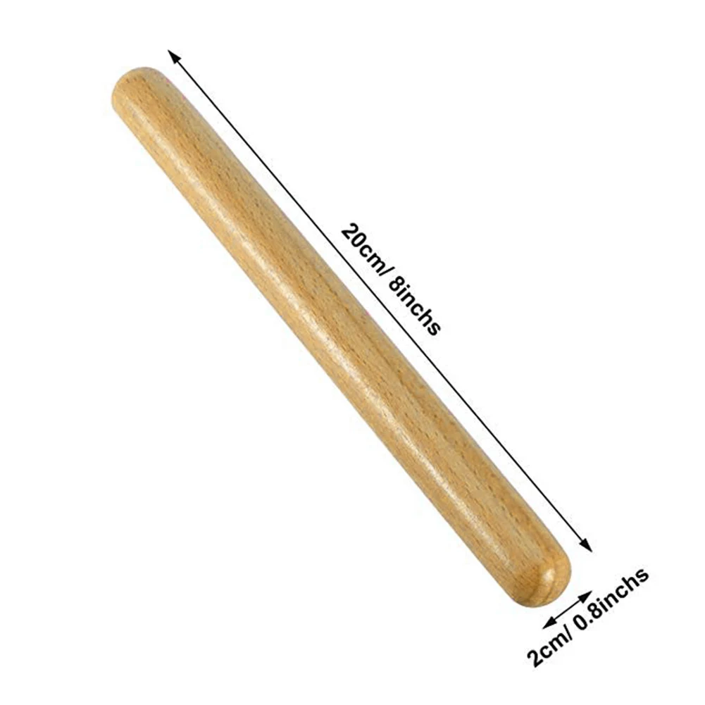 2 пары классических твердых твердой древесины ударный инструмент 8 дюймов Ритм палочки с сумкой для переноски хорошее качество полезное оборудование