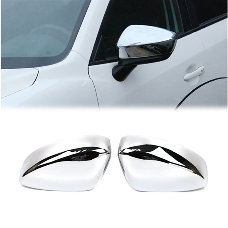 For-Mazda-CX-5-CX5-2017-2018-Rearview-Side-Wing-Mirror-Cover-Chrome-Molding-ABS-Exterior