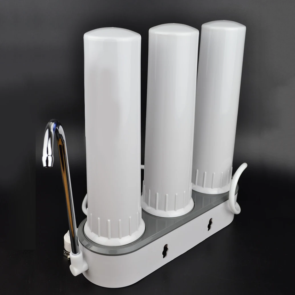 

3-level filter water purifier,ABS shell, Faucet-mounted ,descaling,more pure and secure,Reusable Filter,Replaceable cartridge