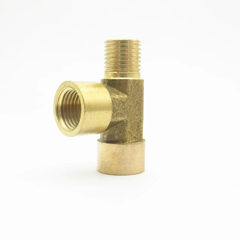 1/4&quot BSP Female x Male Thread Tee Type 3 Way Brass Pipe Fitting Adapter Coupler Connector For Water Fuel Gas | Обустройство дома