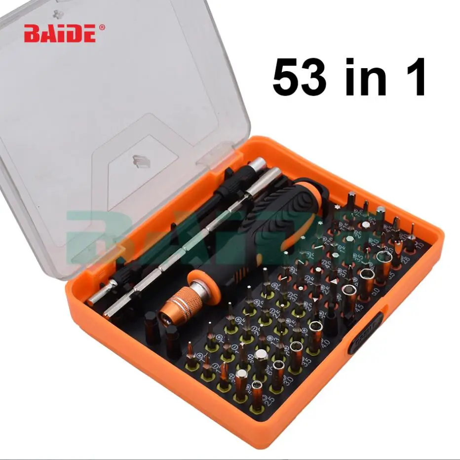 

53 in 1 Purpose Precision Screwdriver Set with Torx Hex Ph00 Flat Y Star Magnetic Combination Screwdriver Bit for Fix Repairment