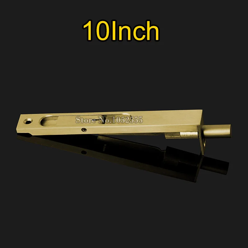 Абсолютно новый 2 шт./лот 10 ''роскошный латунный дверной болт Рычажный