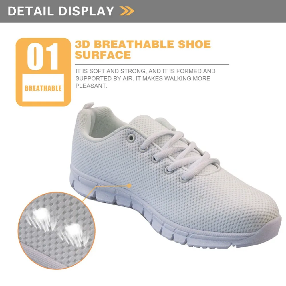 Marche Custom De Terrier Twoheartsgirl Chaussures Appartements Pour Mignon Chien Sneakers Dames Image z2445aq Casual Femmes Lacent Maille Respirant Léger FqvaPFrw