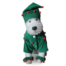 

Dog Clothes Stylish Christmas Puppy New Year Decoration Pumpkin Solid Fashion Dress New Arrival Green S-XL