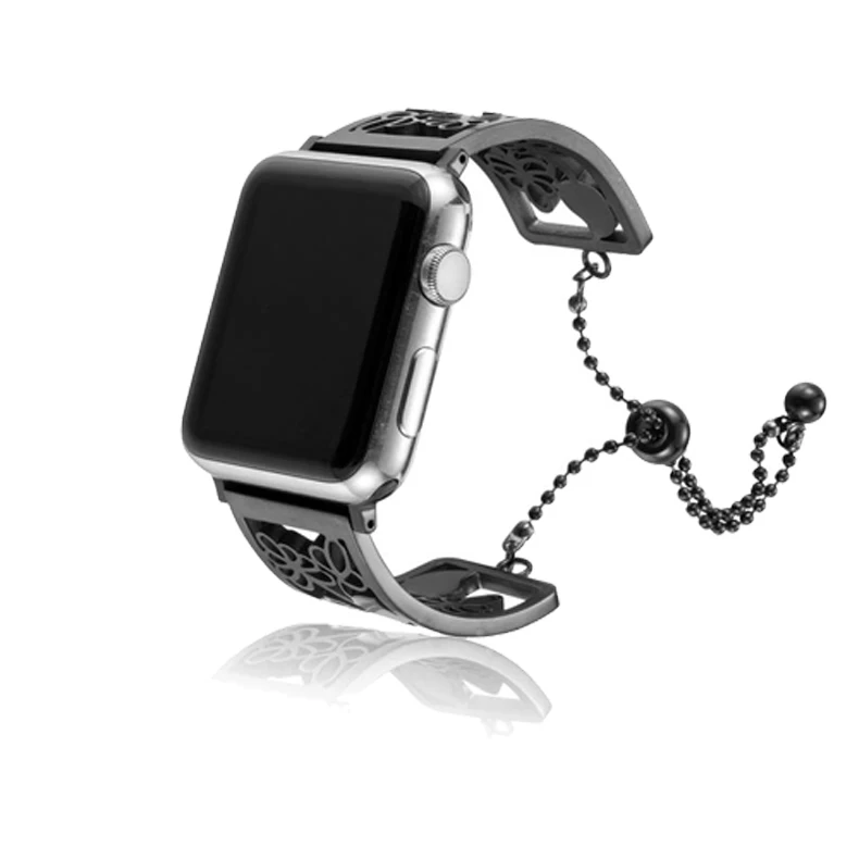 Ремешок из нержавеющей стали для apple watch band apple watch 5 4 3 band 40 мм 44 мм Iwatch 5 4 38 мм 42 мм Алмазный Браслет ремешок для часов