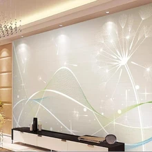 3d обои, красивые современные минималистичные линии, Одуванчик, домашний ТВ фон, стены 3 d, обои для стен