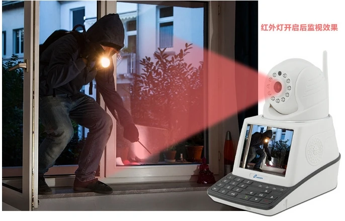 New!!! Indoor Security Baby Monitor Ip Camera Wireless Wifi Alarm IP Camera Video gsm Alarm