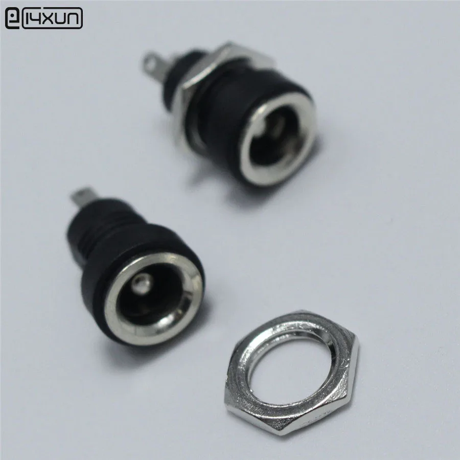 

5pcs DC-022B 5.5*2.1mm / 5.5x2.1 mm DC Power Socket Connector DC_022B Panel Mounting Jack Adaptor