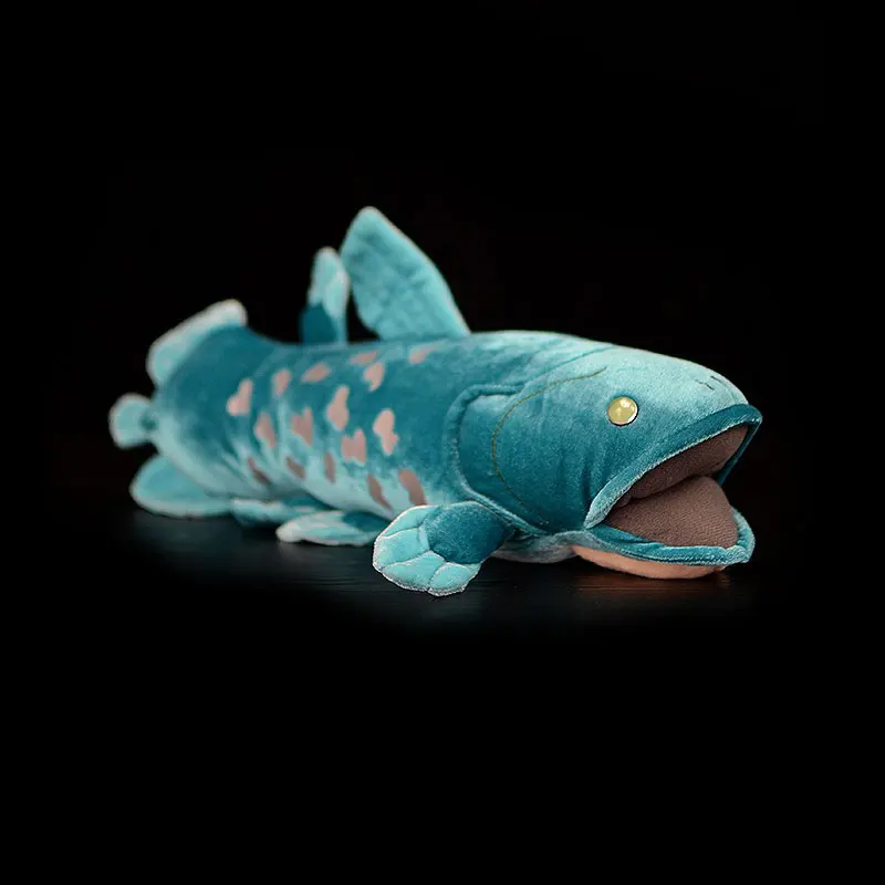 

38cm Long Lifelike Huggable Coelacanth Stuffed Toys Soft Simulation Sea Animals Plush Toy Fish Dolls For Kids Birthday Gifts