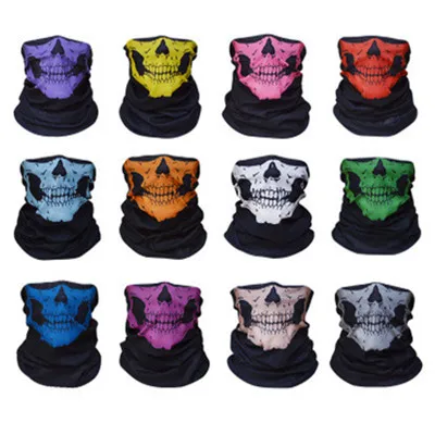 

Halloween Skull Masks Skeleton Scarves horror Motorcycle Bicycle vladimir putin Neck Warmer ghost Half Face cs go call