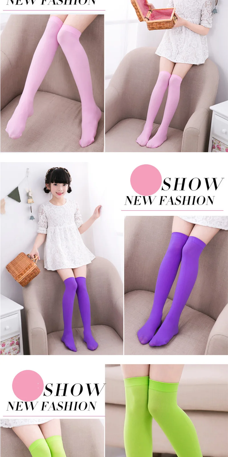 儿童袜子_六一儿童袜子-女童长筒袜-过膝宝宝-白色韩版---阿里巴巴_07