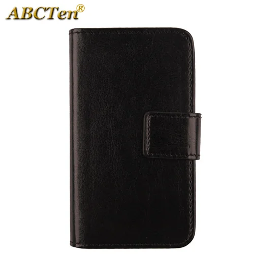 For Doro 8040 Slim Real Genuine Soft Leather Pull Tab Slide In Pouch Sleeve Case Cover Black