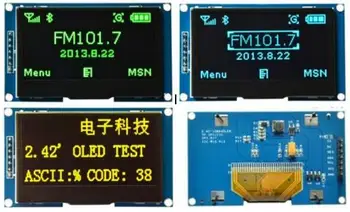

2.42 inch 7PIN SPI White OLED Screen LCD Module SSD1309 Drive IC 128*64 IIC Interface