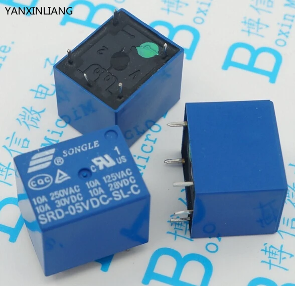 

5pcs SRD-05VDC-SL-C 5VDC 10A Power relay PCB Type T73-5V 5 feet SRD-5VDC-SL-C New and original