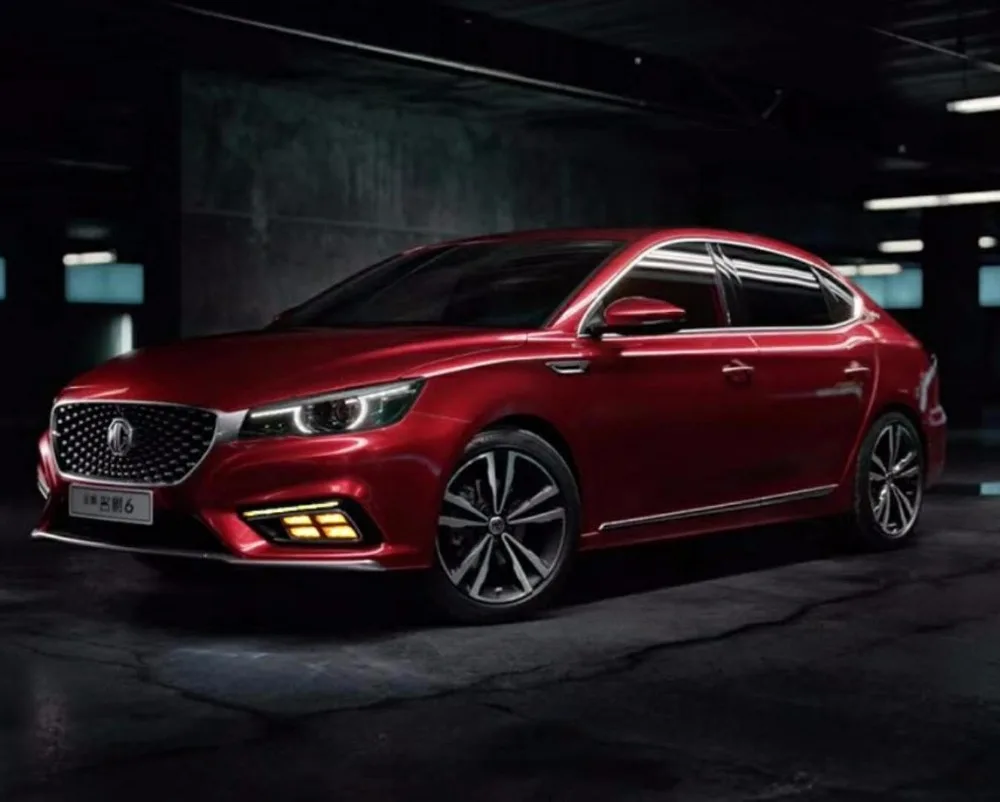 EOsuns СИД drl дневного света для MG6 с желтым указатели поворота и синий ночной Бег свет