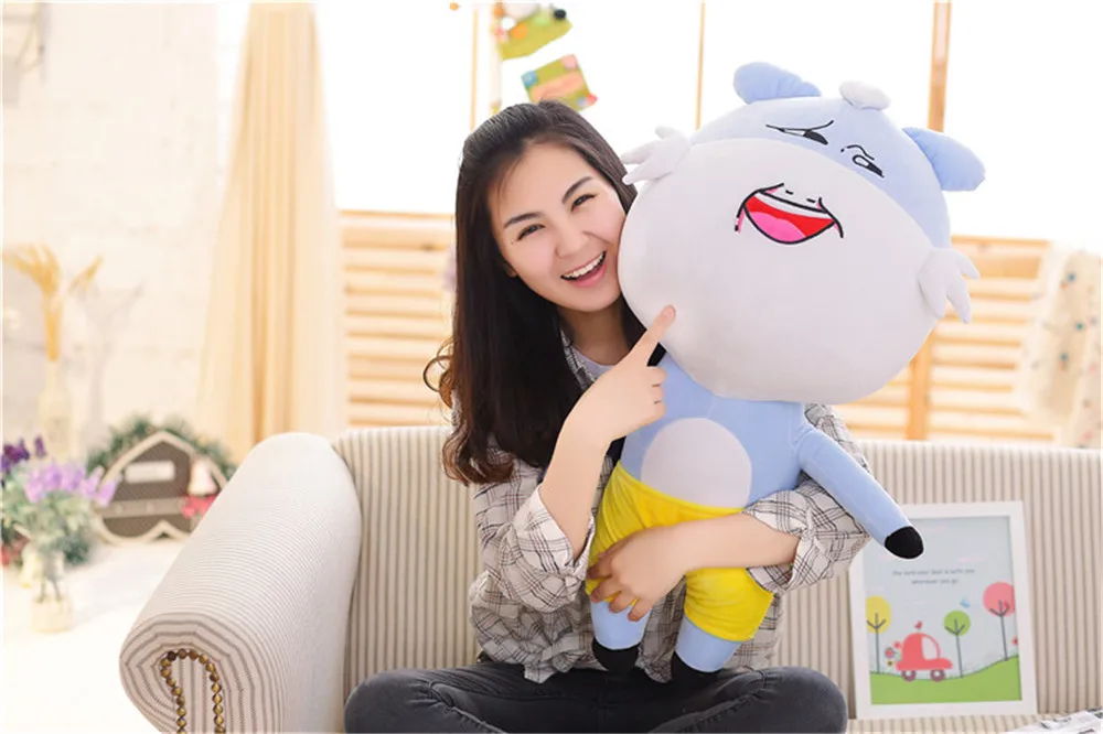 Fancytrader Lovely Plush Donkey Doll Stuffed Soft Anime Donkey Pillow Toys with Expressions Kids Gifts 60cm 24inch10
