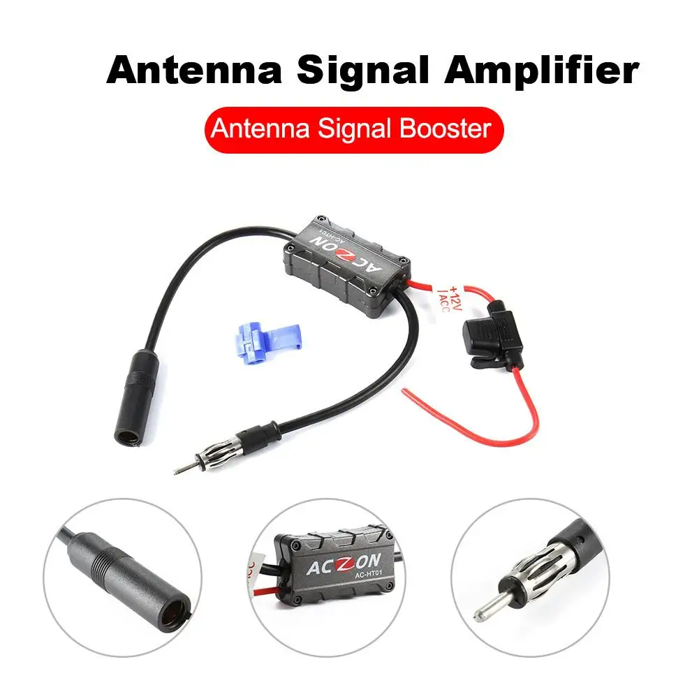AUTUT Car Radio Antenna Booster Signal Amplifier For AM FM Radio