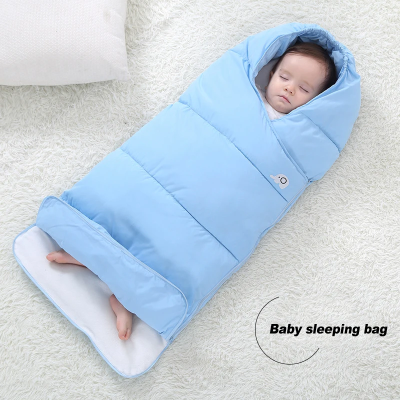 Спальный мешок для малышей, зимний конверт для новорожденных, тепловой мешок для сна, хлопковый детский спальный мешок в коляске, Schlafsack DS19