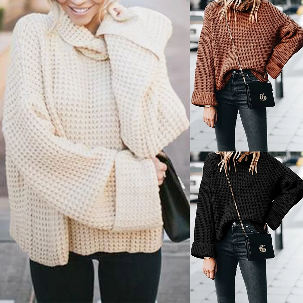 winter and2019 basic female sweaters fashion casual sweater Europe style computer knitted turtleneck pullovers sweater winter and2019 basic female sweaters fashion casual sweater Europe style computer knitted turtleneck pullovers sweater
