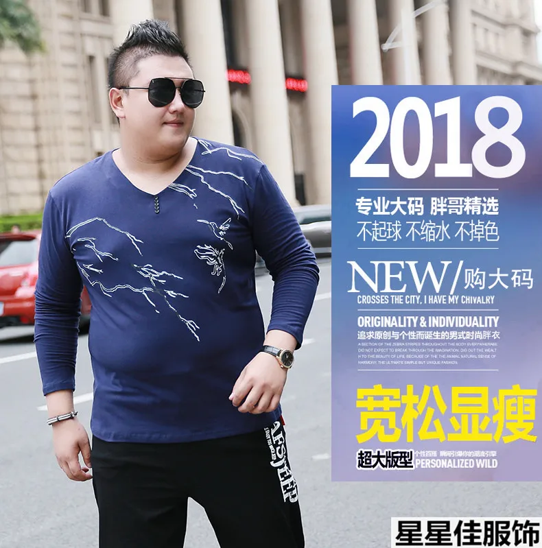Плюс 10XL 8XL 6XL Новая Осенняя мужская футболка с длинным рукавом хлопковый высококачественный пуловер Повседневная модная рубашка брендовая одежда большой размер
