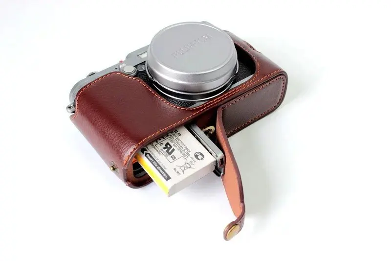 Genuine Leather Camera Case Half Body For FujiFilm X100 Fuji X100S X100T Camera Video Bag Genuine Leather Camera Case Half Body For FujiFilm X100 Fuji X100S X100T Camera Video Bag
