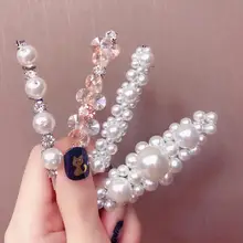 Женская Хрустальная жемчужная заколка ручной работы ретро стразы жемчужные бусины Цветок Корейский заколка для волос Инструменты для укладки волос аксессуары