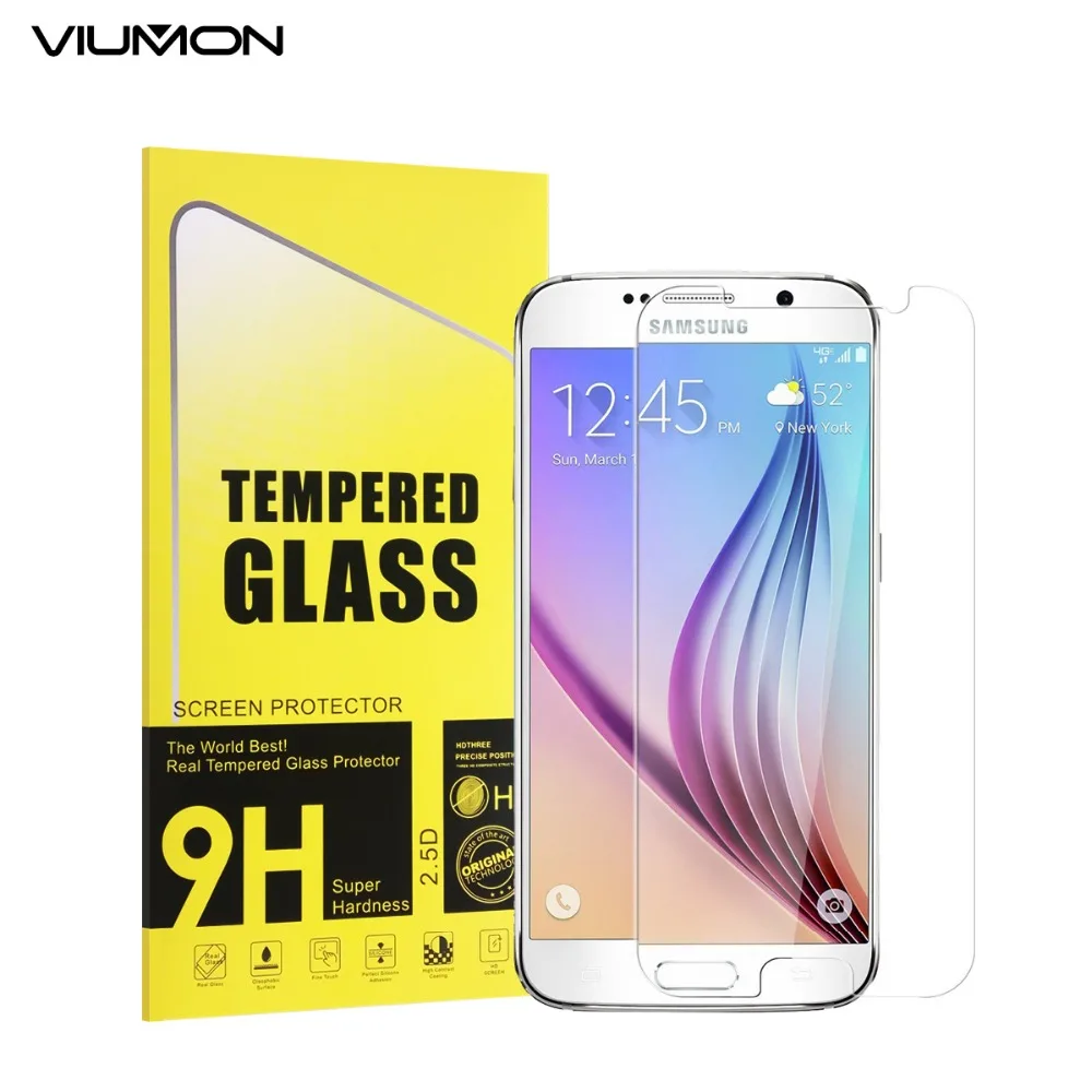 VIUMON Original Tempered Glass Screen Protector for Samsung Galaxy S6 S5 S4 S3 S5mini mini S3mini MINI Clear Film | Мобильные