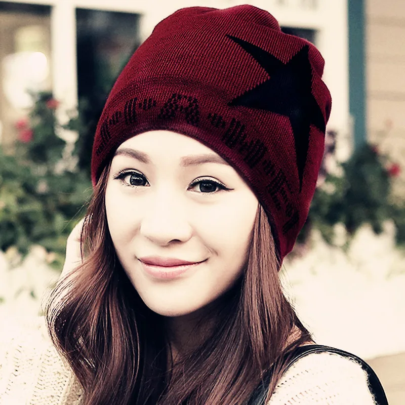 

2015 Womens Fall Fashion Hats Twist Pattern Beanies Winter Gorros for Female Knitted Warm Skullies Touca Chapeu Feminino