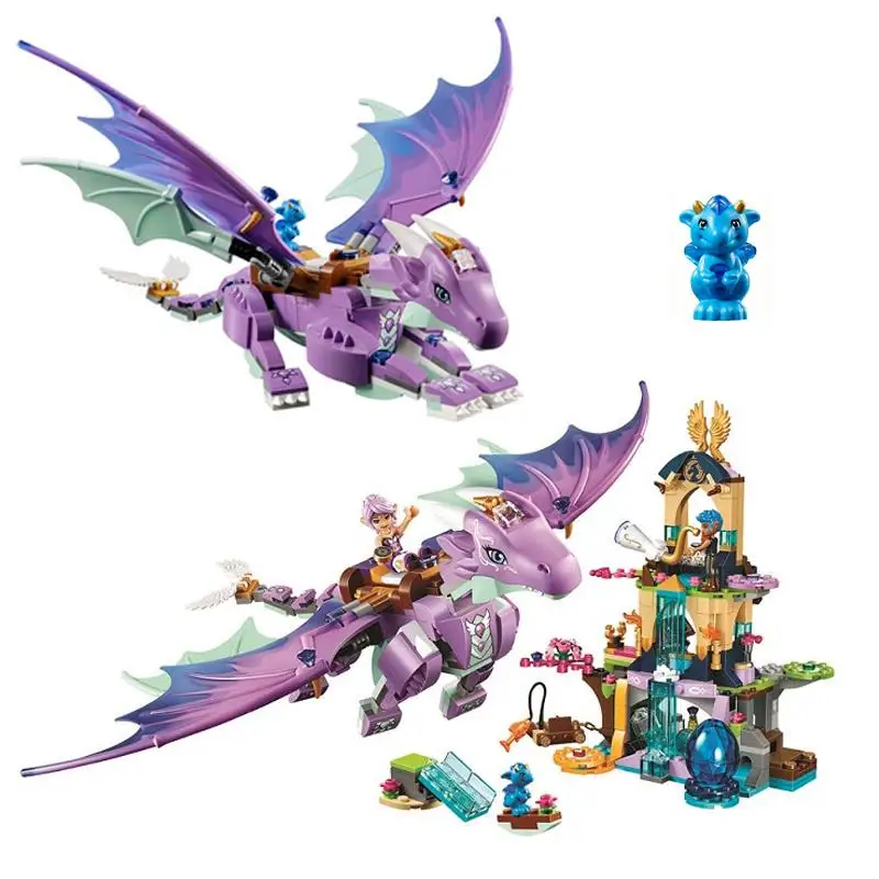 

The Dragon Sanctuary Friends 41178 Building Block Model Toys for Children 10549 Compatible legoing Elves Figure Fairy Set Gift