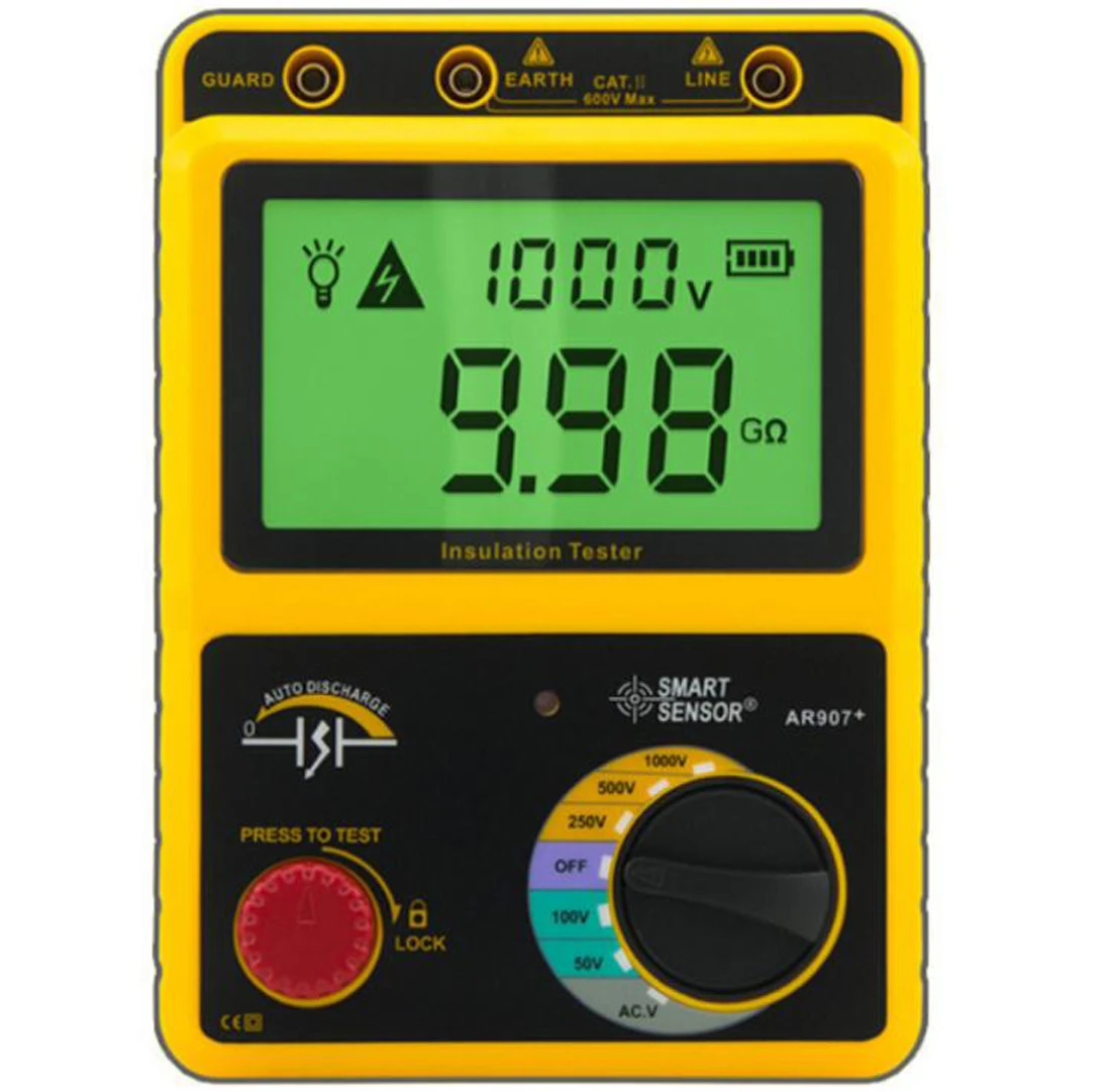 

Resistance Meter Digital Insulation Tester Rated Voltage Voltage 50V/100V/250V/500V/1000V