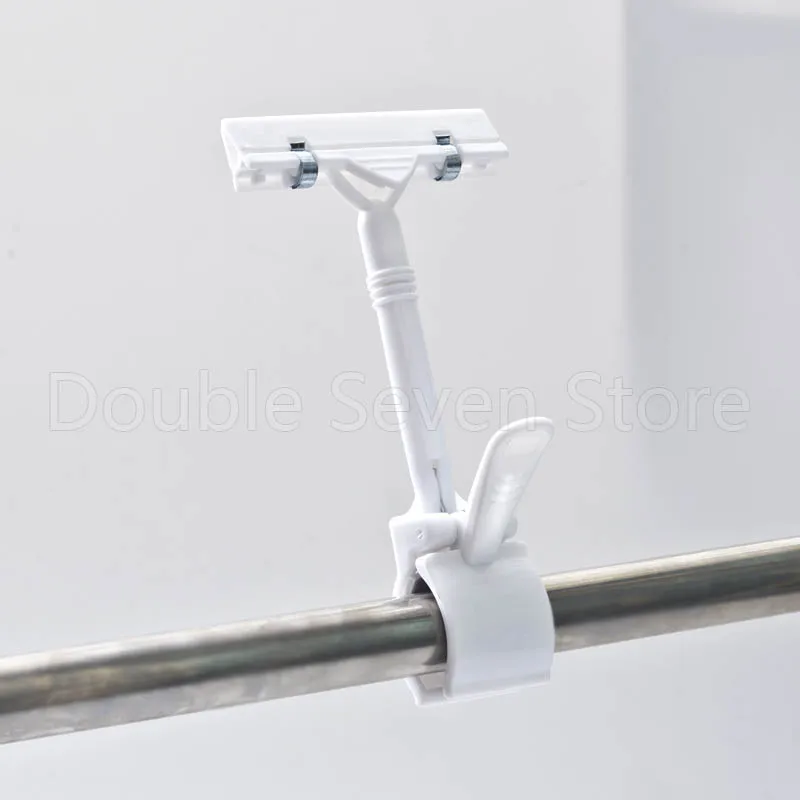 

10pcs Plastic Sign Clip Paper Card Display Price Label Tag Holer Promotion Label Clips Holders Merchandise Advertising AD