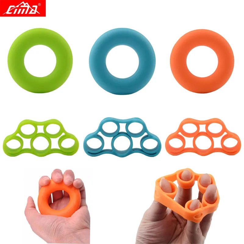 CIMA Hand Grip Ring Silicone Finger Strengthener Muscle Training bag