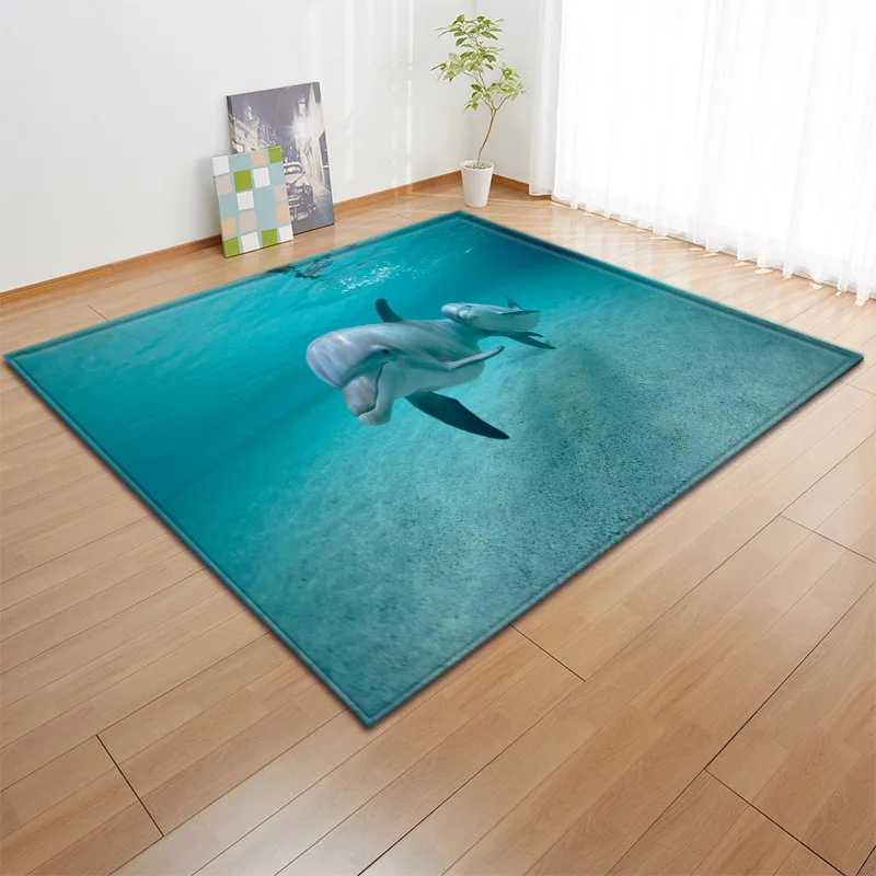 Nordic Printed 3D Carpet Soft Flannel Home Area Rugs Parlor Galaxy Space Anti-slip Mats Large Size Carpets for Living Room Decor
