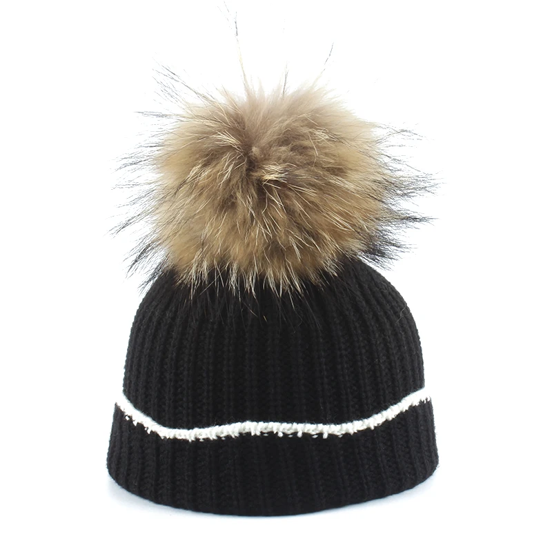 

Новинка 2019 года; Модная детская шапка с помпоном; Детская зимняя теплая вязаная шапка с помпоном; Хлопковые шапочки Skullies Beanies
