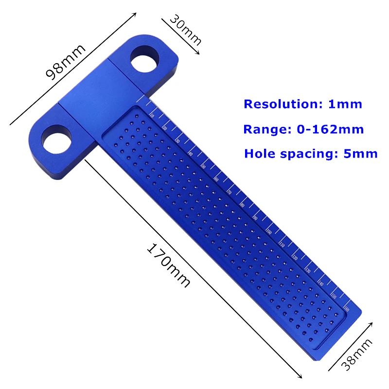 160 мм деревообрабатывающая t-линейка, строчка, алюминиевый сплав, маркировочный калибр, позиционирование отверстий, перекрещенная линия, сделай сам, Плотницкие Инструменты