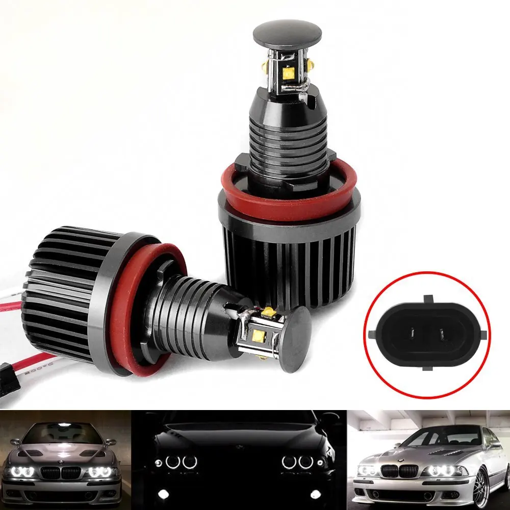 

2pcs CREE LED H8 Halo Angel Eyes Bulb Light 20W for BMW E60 E61 E82 E89 E90 E92