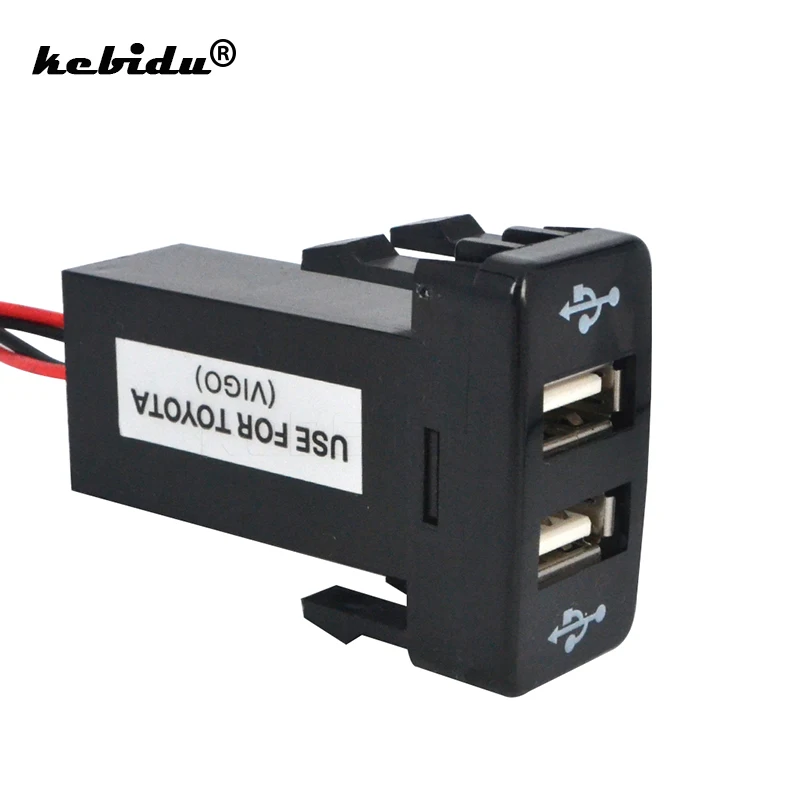 Car Charger 12V 4.2A Dual USB 2 Port Socket Lighter Adapter For Toyota