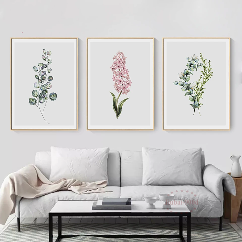 

Home Decor Prints Painting Nordic Fresh Colored Lavender Pictures Wall Art Modular Canvas Poster Modern Bedside Background