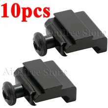 10 шт. Пикатинни Rifile прицела 20 мм 7/" до 11 3/8" ласточкин хвост база адаптер принадлежности для охоты