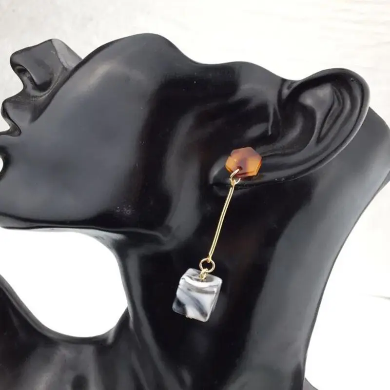 

Long Geometric Resin Earrings For Women Trendy Fashion Jewelry