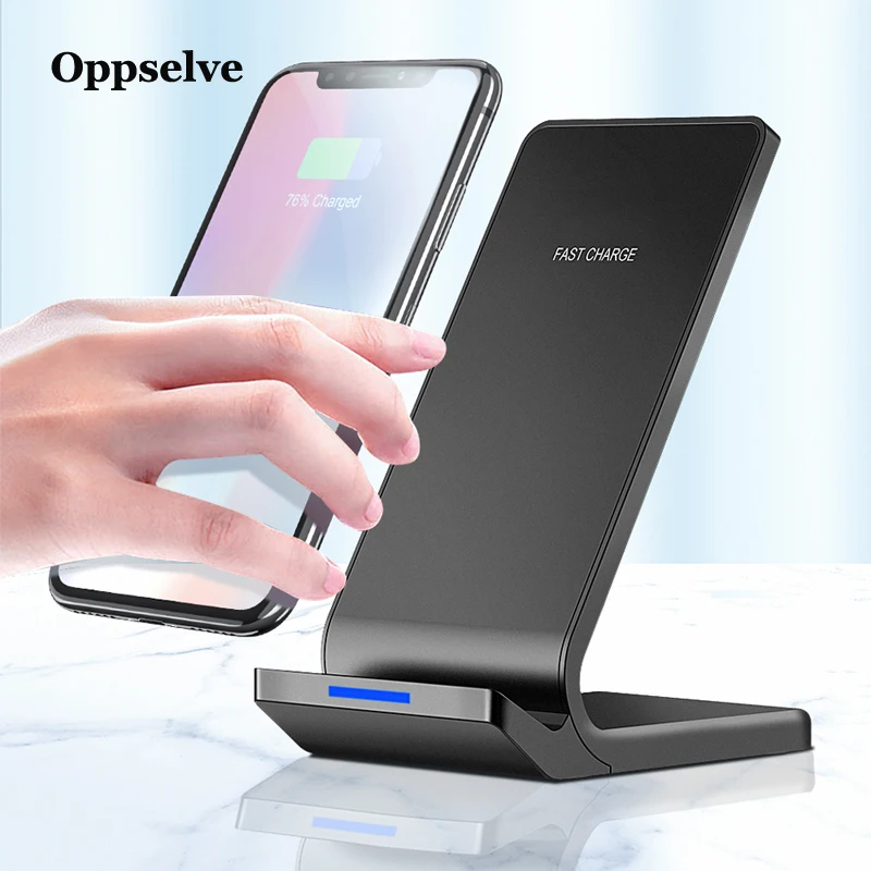 Универсальное беспроводное зарядное устройство Qi 10 Вт для iPhone X XS Max XR Samsung Note 9 S9 S8 +