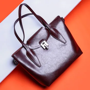 

Winter women's genuine leather handbags fashion ladies genuine leather bag big shoulder bag female crossbody bags for women 2018