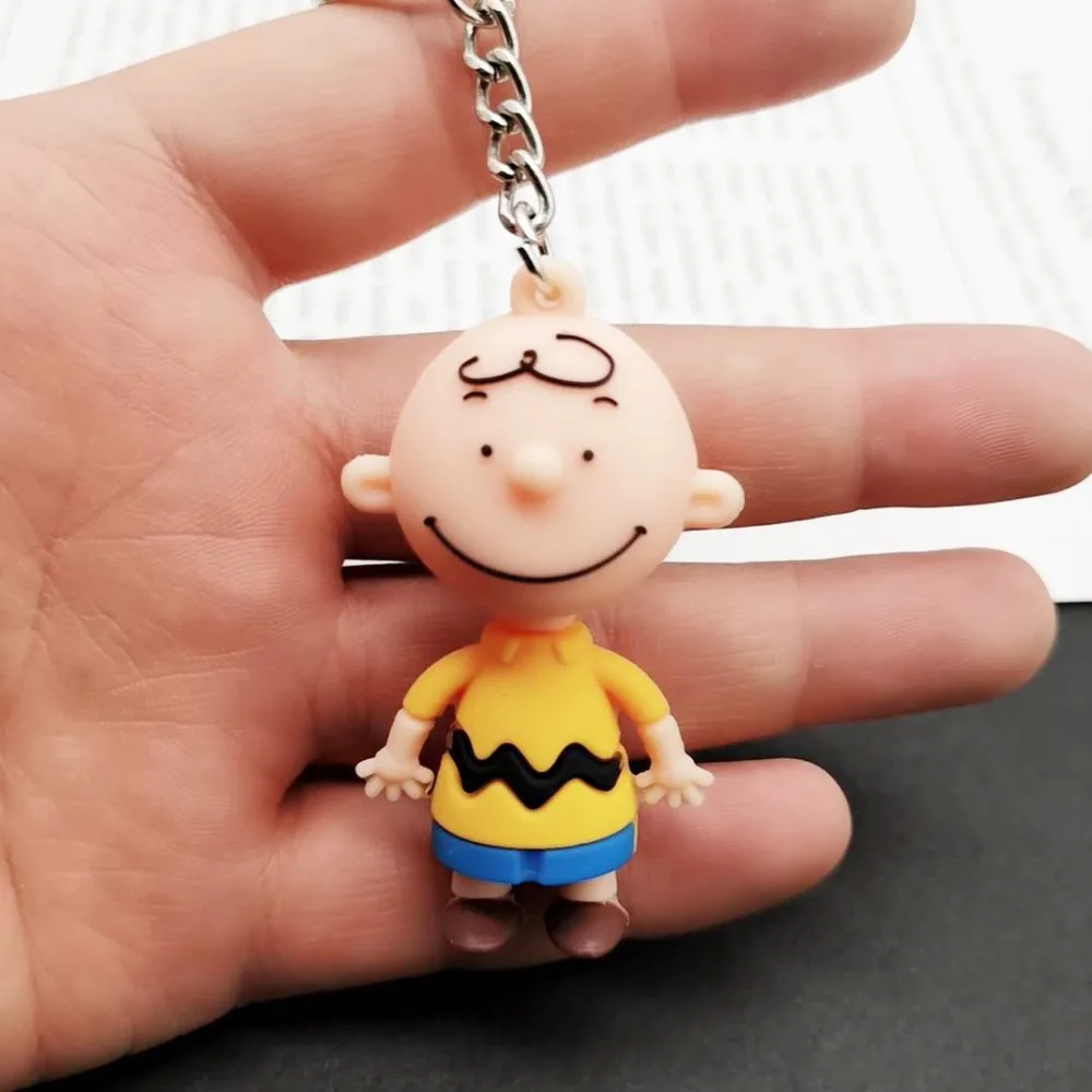 Charlie коричневый мультфильм Peanuts куклы настольное устройство/Сумка для ключей аксессуары озорная Фигурка Игрушки для мальчиков креативные забавные корейские куклы Ins