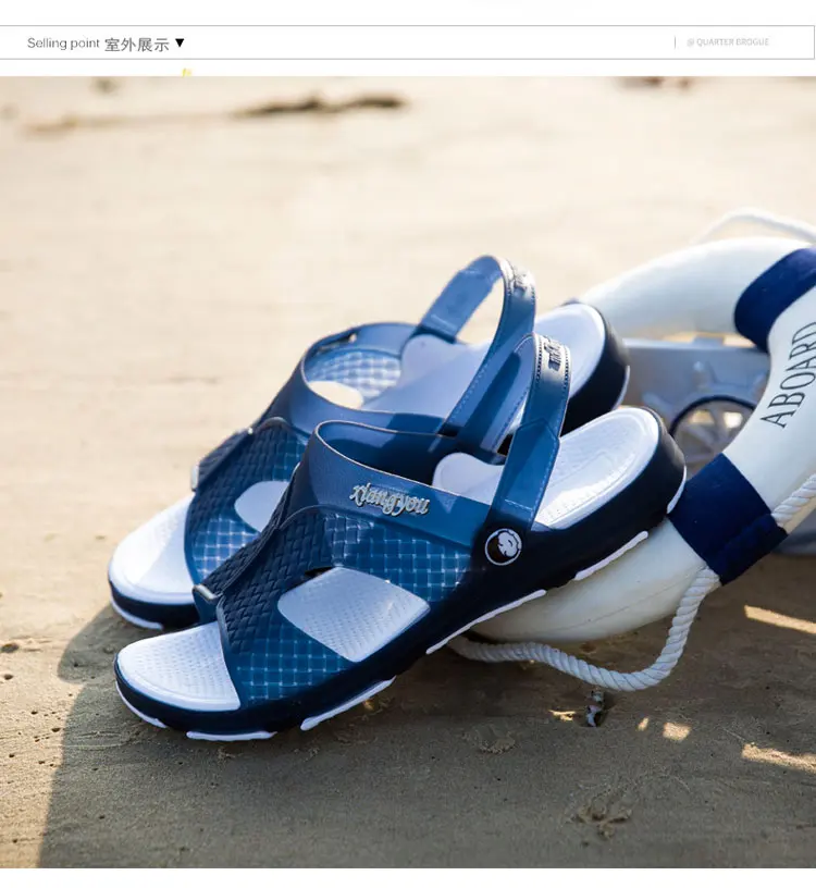 HKIMDL Goedkope Mannen тапочки Ademend Buiten зомер Heren Schoenen режим Nieuwigheid Ontwerp Повседневное Strand тапочки Mannen