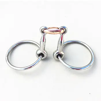 

Stainless Steel Ring Snaffle Bit 14.5cm Mouthpiece Horse Bit Horse Equipment