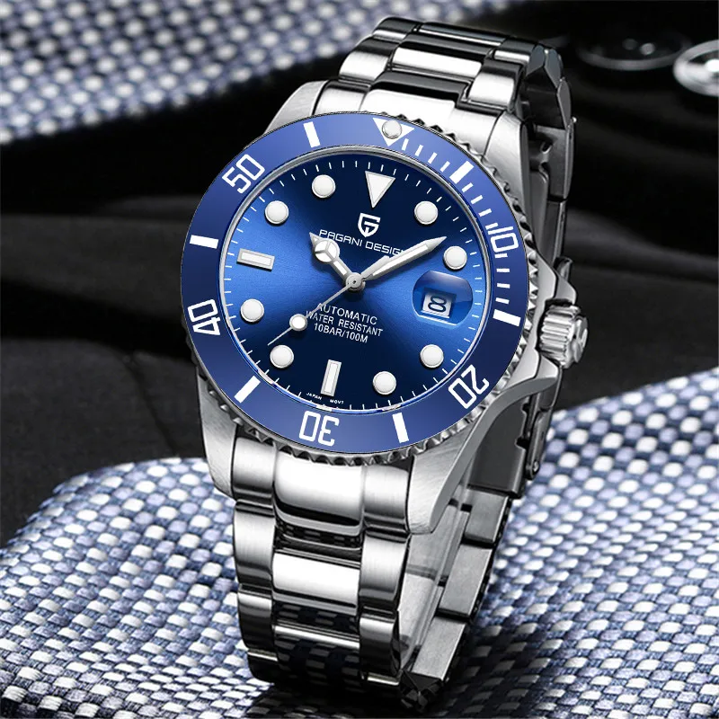 باجاني تصميم العلامة التجارية الرجال الساعات الفاخرة التلقائية ووتش الرجال الفولاذ المقاوم للصدأ للماء الأعمال الميكانيكية ووتش reloj هومبر باجاني تصميم العلامة التجارية الرجال الساعات الفاخرة التلقائية ووتش الرجال الفولاذ المقاوم للصدأ للماء الأعمال الميكانيكية ووتش reloj هومبر