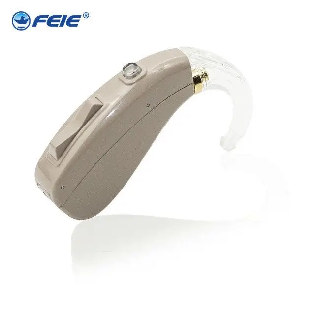 Personal sound voice amplifier behind the ear hearing aid aids hearing device for the deaf